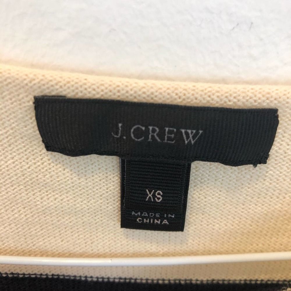 J. Crew Blue Ombré Striped Cotton Sweater Size XS - Picture 3 of 5